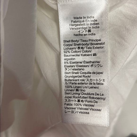 J CREW WOMENS HALTER MIXY MIDI LONG DRESS LINEN WHITE MEDIUM CL648 - Picture 4 of 9